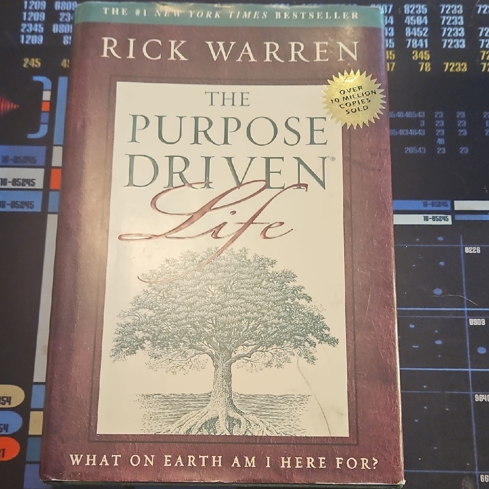 Rick Warren The Purpose Driven Life Hardcover Book - Burgundy & Cream